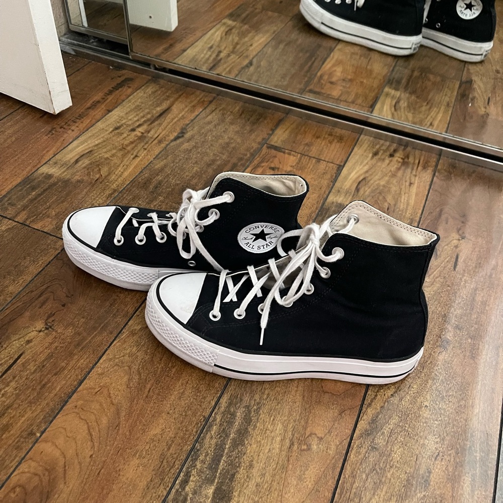 Converse Black and White High-Tops